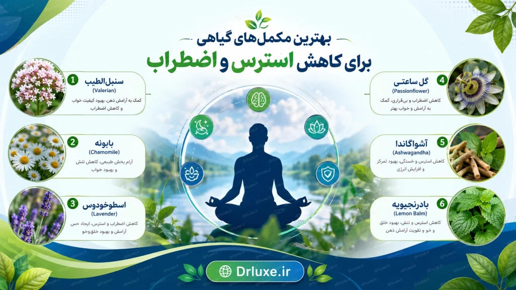 مکمل‌های گیاهی مؤثر برای کاهش استرس و اضطراب